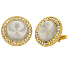 Load image into Gallery viewer, Vittorio Vico Discus Colored Crystal Bling Cufflinks (CL11XX Series)