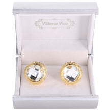 Load image into Gallery viewer, VITTORIO VICO Gold & Silver Colorful Button Cufflinks (CL18XX Series)