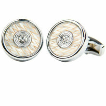 Load image into Gallery viewer, Vittorio Vico Gold & Silver Oversized Cufflinks (CL2000 Series)