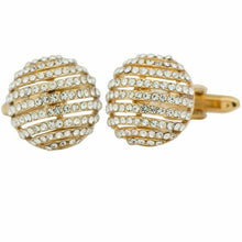 Load image into Gallery viewer, Vittorio Vico Gold & Silver Oversized Cufflinks (CL2000 Series)