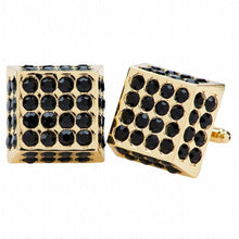 Load image into Gallery viewer, Vittorio Vico Square Studded Colored Crystal Cufflinks (CL 76XX)