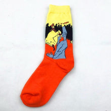 Load image into Gallery viewer, Classic Autumn Winter Retro Personality Art Van Gogh Mural World Famous Oil Painting Female Sock For Men And Women