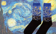 Load image into Gallery viewer, Classic Autumn Winter Retro Personality Art Van Gogh Mural World Famous Oil Painting Female Sock For Men And Women