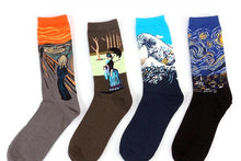Load image into Gallery viewer, Classic Autumn Winter Retro Personality Art Van Gogh Mural World Famous Oil Painting Female Sock For Men And Women