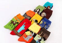 Load image into Gallery viewer, Classic Autumn Winter Retro Personality Art Van Gogh Mural World Famous Oil Painting Female Sock For Men And Women