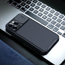 Load image into Gallery viewer, Classic Black Camera Cover Protection For Your iPhone Privacy iPhone 12 11 Pro Max Armor Lens Cover Slide Camera Case for iPhone 11 Pro Max 12 Mini Comfortable Soft Grip Simple Sliding Camera Cover Case