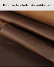 Load image into Gallery viewer, Classic Brown Genuine Leather Phone Case for iPhone 13 14 Pro Max 12 Mini 11 12 Pro Max Leather Cover Bumper Phone Case Compatible With iPhone Genuine Leather Slim Back Cover