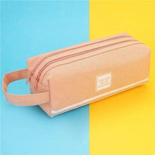 Load image into Gallery viewer, Classic Colorful Large Capacity Pencil Cases For Students Cool Design Double Zipper Pencil Pouch Pen Bag For School