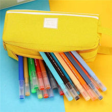 Load image into Gallery viewer, Classic Colorful Large Capacity Pencil Cases For Students Cool Design Double Zipper Pencil Pouch Pen Bag For School