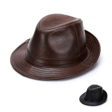 Load image into Gallery viewer, Mandotos Brown Leather Cap Premium Cowhide XL-XXXXL