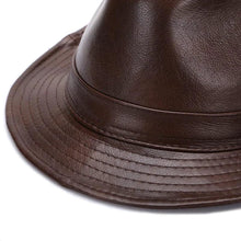Load image into Gallery viewer, Mandotos Brown Leather Cap Premium Cowhide XL-XXXXL