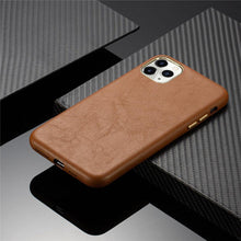 Load image into Gallery viewer, Classic Leather Case Compatible with iPhone Slim Leather Protective Case Midnight Green Luxury Genuine Leather Cover For iPhone 14 Pro 13 12 11 Pro Max X XS XR 7 8 Plus Case Vintage Leather Business Men Iphone Case