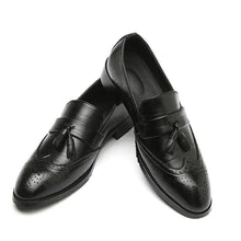 Load image into Gallery viewer, Classic Leather Tassel Loafers