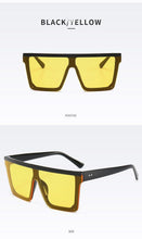 Load image into Gallery viewer, Classic Male Big Black Sunglasses For Men & Women New Fashionable Design New Mirror Pink Square Oversize Square Sunglasses for Women Men