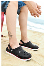 Load image into Gallery viewer, Classic Men Clogs Slippers Soft Bottom Beach Fashion Clogs Men Sandals Comfortable Breathable Ankle-Wrap Anti-Slip Casual Water Shoe Beach Shower Sandals Summer Slippers