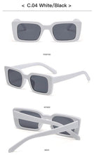 Load image into Gallery viewer, Classic New Rectangle Shape Sunglasses For Women Rectangle Sunglasses for Women 90’s Vintage Shades Square Thick Frame Glasses Luxury Design New Small Square Eyewear Decent Shades