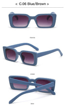 Load image into Gallery viewer, Classic New Rectangle Shape Sunglasses For Women Rectangle Sunglasses for Women 90’s Vintage Shades Square Thick Frame Glasses Luxury Design New Small Square Eyewear Decent Shades