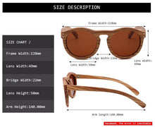 Load image into Gallery viewer, Classic Style Wood Retro Style Sunglasses For Men And Women Sunglasses Stylish New Frames Round Shape Sunglasses Frame Round Polarized