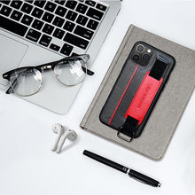 Load image into Gallery viewer, Classic Vintage Design Leather Belt Style With Strap Case for iPhone 14 13 12 Mini 11 Pro Max XS XR Max 8 7 6S Plus PU Leather Wristband Card Holder Full Cover Business Simple Iphone Case For Men And Women