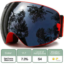 Load image into Gallery viewer, ClearView Anti-Fog Ski Goggles