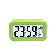 Load image into Gallery viewer, Clocks LED Wooden Alarm Clock Watch Wooden Wood Clock New Version LED Alarm Digital Desk Clock Adjustable Brightness, Alarm Time, Displays Time Date Temperature Table Voice Control Digital Wood Electronic Desktop Table