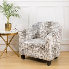 Load image into Gallery viewer, Club Chair Cover Armchair Slipcover Geometric Printed Small Sofa Covers Protect For Pets Chair Decoration Chair Slipcover Decoration Club Chair Cover Spandex Elastic Armchair Slipcover Geometric Printed Small Sofa Covers Protect For Living Room Hotel Bar