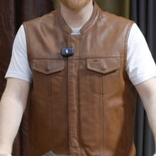 Load image into Gallery viewer, Sharp Shooter Men's Motorcycle Leather Vest