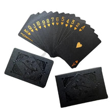 Load image into Gallery viewer, Color Black Gold Playing Card Game Card Group Waterproof Poker Suit Magic Dmagic Package Board Game Gift Collection