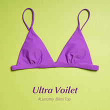Load image into Gallery viewer, Colorful Bikini Thong Swimwear Women Swimsuit Top And Bottoms T-Back Brazilian Swimming Women's Strappy Triangle Bikini Sets High Cut Cheeky Thong Bottom Swimsuits