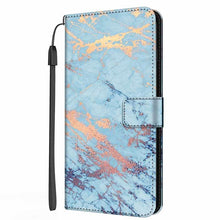 Load image into Gallery viewer, Colorful Marble Flip Leather Case For iPhone 11 12 13 Pro Max Cover iPhone12 Mini iphone12 iphone13 13pro Wallet Stand Marble Phone Covers Marble Flip Leather Phone Case Magnetic Kickstand Protective Cover