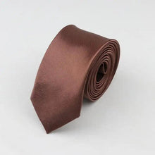 Load image into Gallery viewer, Colorful Men Polyester Slim Men Necktie Simple Design Party Necktie Wedding And Daily Wear Neck Ties