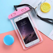 Load image into Gallery viewer, Colorful Pouch Universal Waterproof Cell Phones Useful Dropping Convenient To Use Lightweight Portable Bags Plastic Waterproof Underwater Pouch for Mobile Phone Case & Strap 3.5 -6 inch