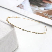 Load image into Gallery viewer, Colorful Rhinestone Flower Leaf Hair Hoop Headband Hairband for Women Girls Bezel Hair Band Hair Accessories Flower and Leaves Crown Hair Band for Bride and Bridesmaids