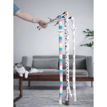 Load image into Gallery viewer, Colorful Rod Wand Feather Teaser Exerciser For Cats Soft Funny Interactive Toy For Pets Cute Cat Accessories