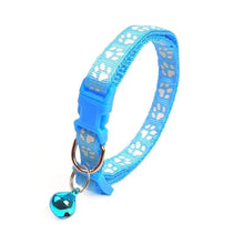 Load image into Gallery viewer, Colorful Super Soft Nylon Pet Adjustable Collars Cute Print Collar Stylish Footprint Pets Necklace Collars For Dogs