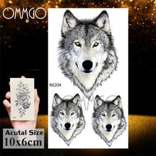 Load image into Gallery viewer, Colorful Tribal Tattoo Feather Temporary Tattoos Custom Waterproof Modern Tatoos Luxury Design