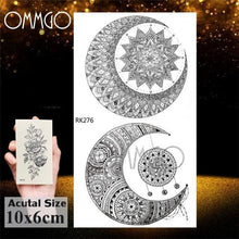 Load image into Gallery viewer, Colorful Tribal Tattoo Feather Temporary Tattoos Custom Waterproof Modern Tatoos Luxury Design