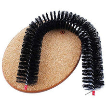 Load image into Gallery viewer, Comfortable Arch Cats Massager Pet Cat Itching Grooming Supplies Round Fleece Base Kitten Toy Scratching Device Brush For Cat Arch Self Grooming and Massaging Brush Toy Pet Scratcher Pads Hair Cleaner