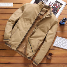 Load image into Gallery viewer, Comfortable Autumn Mens Jackets Casual Male Cotton Thick Warm Jacket Elegant Soft Jackets For Men Water Resistant Windbreaker Jacket Classic Men Clothing