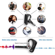 Load image into Gallery viewer, Comfortable Bluetooth Earpiece Wireless Earphone Bluetooth 5.0 Handsfree Earpiece Noise Cancelling HiFi Headset With Dual HD Mic For All Smart Phones Ear Wireless Bluetooth Sport Lightweight Headphones With Case Standby Time For Business Workout Driving