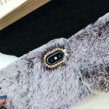 Load image into Gallery viewer, Comfortable Bunny Funny Women Phone Cover For iPhone 12 mini 11 Pro Max Hairy Cute Rabbit Animal Case For iPhone XS MAX XR Soft Lightweight Phone Cover Girl Gifts