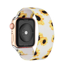 Load image into Gallery viewer, Comfortable Elastic Scrunchie Strap Band For Watch Women Bracelet Compatible With Watch Band 41mm 40mm 38mm Women Girls Adjustable Elastic Nylon Strap Solo Loop Replacement Lightweight Wristband For Watches