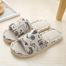 Load image into Gallery viewer, Comfortable Elegant Flower Design Indoor Soft Slipper Spring Autumn Lightweight Flip Flops For Women Classic Bedroom Slippers Ladies Foldable Flip Flops