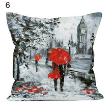 Load image into Gallery viewer, Comfortable Pillowcase Eiffel Tower Romantic Couple Pillowcase Valentine's Day Throw Pillow Covers Couple Romantic Kissing Under Eiffel Tower And Big Ben Decorative Pillow Case Cushion Cover Decorative Pillowcase