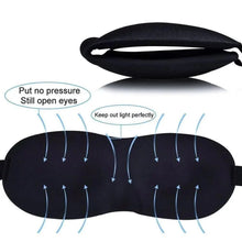 Load image into Gallery viewer, Comfortable Sleep Mask Natural Sleeping Adjustable Eye Mask Lightweight Cover Eye Patch Unisex Blindfold Travel Mask