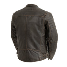Load image into Gallery viewer, Commuter Men's Motorcycle Leather Jacket
