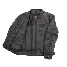 Load image into Gallery viewer, Commuter Men's Motorcycle Leather Jacket