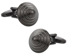 Load image into Gallery viewer, Conical Cufflinks in Gun Metal