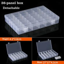 Load image into Gallery viewer, Container Plastic Box Practical Adjustable Compartment Jewelry Earring Bead Screw Holder Case Display Case storage Box Plastic Jewelry Box for Earrings Rings Necklaces Storage Box