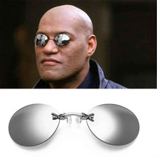 Load image into Gallery viewer, Convenient And Lightweight Sun Protection Sunglasses New Clip On Nose Glasses New Round Rimless Matrix Shape Sunglasses For Men & Women Mini Frameless Vintage Sunglasses For men